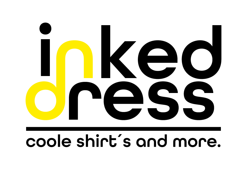 Logo von inked dress - coole shirts and more, mit der Website www.inked-dress.com.